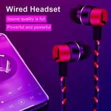 Load image into Gallery viewer, Sports Headphones Wired Gaming In Ear Earbuds Monitor Earphones With Mic Stereo Sound Volume Control 3.5mm Wired Headphones With Bass Earbuds Stereo Earphone Music Sport Gaming Headset With Mic Simple Earphones