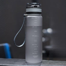 Load image into Gallery viewer, Sports Water Bottles With Time Marker Portable Leakproof Outdoor Shaker My Bottle Tritan Plastic Eco-Friendly Drinkware BPA Free Leakproof Outdoor Sport Direct Drinking Plastic Eco-Friendly Drinkware Water bottle