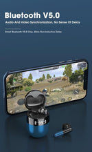 Load image into Gallery viewer, Sports WearableWireless Headphones Fast Conecting Music Sweatproof Wireless Earbuds Smart LED Display Bluetooth Earphones HD Call Headphone With Microphone Touch Control Waterproof Headset With Charging Case 300mAH