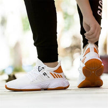 Load image into Gallery viewer, Spring New Men Sneakers White Fashion Flat Casual Mesh Breathable Walking Sneakers Lightweight Running Trainers Mesh Comfortable Sport Fashion Lace Up Mens Sneakers