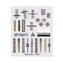 Load image into Gallery viewer, Spring Simple Green Theme Water Decal Sticker Flower Leaf Tree Summer Slider For Manicuring Nail Art Watermarks Art Decoration Manicure Tools Nail Watermark Decals iridescent Decoration Nail Self-Adhesive Decals Nail Stickers Water Transfer Fresh Nail