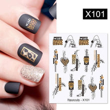 Load image into Gallery viewer, Spring Simple Green Theme Water Decal Sticker Flower Leaf Tree Summer Slider For Manicuring Nail Art Watermarks Art Decoration Manicure Tools Nail Watermark Decals iridescent Decoration Nail Self-Adhesive Decals Nail Stickers Water Transfer Fresh Nail