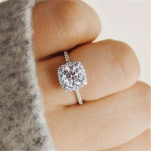 Load image into Gallery viewer, Square Artificial Diamond Ring