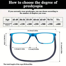 Load image into Gallery viewer, Square Magnetic Neck Fashion Reading Glasses