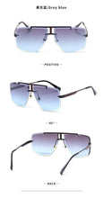 Load image into Gallery viewer, Square Sunglasses for Men Classic Oversized Sun Glasses Men And Women New Fashionable Street Snap Style New Frameless Sunglasses New Popular Square Shape Sunglasses For Men & Women