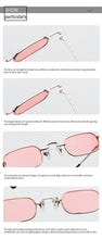 Load image into Gallery viewer, Square Sunglasses For Rectangle Sunglasses for Women Fashion Frameless Square Glasses for Men Ultralight UV400 Eyewear Unisex Rectangle Rimless Square sunglasses