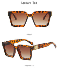 Load image into Gallery viewer, Square Sunglasses For Women Luxury Women Eyeglasses Sunglasses Square Metal Punk Rock Hip hop Glasses Men Women High Quality Designer Sunglasses For Men New Decent Design