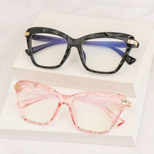 Load image into Gallery viewer, Square Women Reading Glasses Frame Crystal Multi-section Optical Computer Glasses Square Design Reading Glasses For Women Light Blocking Computer Reader Glasses For Men And Women