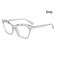 Load image into Gallery viewer, Square Women Reading Glasses Frame Crystal Multi-section Optical Computer Glasses Square Design Reading Glasses For Women Light Blocking Computer Reader Glasses For Men And Women