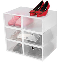 Load image into Gallery viewer, Stackable Shoe Storage Bin Transparent Dustproof