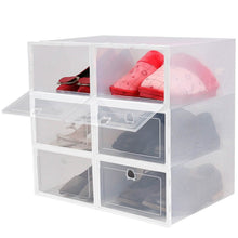 Load image into Gallery viewer, Stackable Shoe Storage Bin Transparent Dustproof