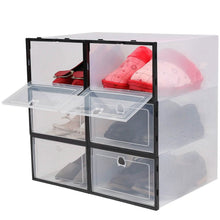 Load image into Gallery viewer, Stackable Shoe Storage Bin Transparent Dustproof