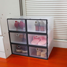 Load image into Gallery viewer, Stackable Shoe Storage Bin Transparent Dustproof