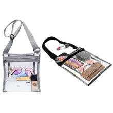 Load image into Gallery viewer, Stadium Approved Clear Crossbody Bag Purse with Adjustable Strap