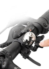 Load image into Gallery viewer, Stainless Bicycle Bell Ring Bike Horn Ordinary Handlebar Bell Horn Crisp Sound Safety Bike Alarm Bell With Mounting Lock Plate Bicycle Bike Bell Classic Bicycle Bell Makes Loud Sound For Road Bike Mountain Bike Sports
