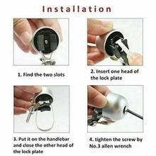 Load image into Gallery viewer, Stainless Bicycle Bell Ring Bike Horn Ordinary Handlebar Bell Horn Crisp Sound Safety Bike Alarm Bell With Mounting Lock Plate Bicycle Bike Bell Classic Bicycle Bell Makes Loud Sound For Road Bike Mountain Bike Sports