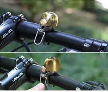 Load image into Gallery viewer, Stainless Bicycle Bell Ring Bike Horn Ordinary Handlebar Bell Horn Crisp Sound Safety Bike Alarm Bell With Mounting Lock Plate Bicycle Bike Bell Classic Bicycle Bell Makes Loud Sound For Road Bike Mountain Bike Sports