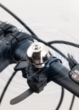 Load image into Gallery viewer, Stainless Bicycle Bell Ring Bike Horn Ordinary Handlebar Bell Horn Crisp Sound Safety Bike Alarm Bell With Mounting Lock Plate Bicycle Bike Bell Classic Bicycle Bell Makes Loud Sound For Road Bike Mountain Bike Sports