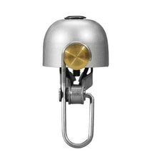 Load image into Gallery viewer, Stainless Bicycle Bell Ring Bike Horn Ordinary Handlebar Bell Horn Crisp Sound Safety Bike Alarm Bell With Mounting Lock Plate Bicycle Bike Bell Classic Bicycle Bell Makes Loud Sound For Road Bike Mountain Bike Sports