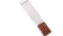 Load image into Gallery viewer, Stainless Steel Barbeque Stick with Wooden Handle Round Barbeque Pin Flat Barbeque Lamb Skewer Barbeque Stick Anti Scald Long Grilling Kebab Skewers Reusable BBQ Sticks for Outdoor Camping Outings Cooking