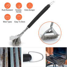 Load image into Gallery viewer, Stainless Steel BBQ Grill Cleaning Brush
