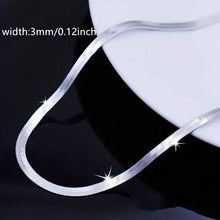Load image into Gallery viewer, Stainless Steel Blade Unisex Flat Snake Clavicle Chain