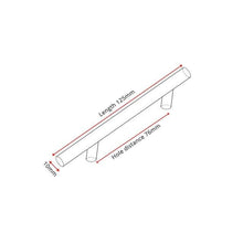 Load image into Gallery viewer, Stainless Steel Cabinet Handles Diameter 10mm Kitchen Door T Bar Straight Handle Pull Knobs Furniture Hardware European Bar Style Cabinet Pull