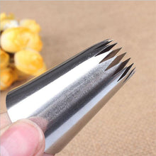 Load image into Gallery viewer, Stainless Steel Extra Large Icing Piping Nozzle Tips Cookie Cake Cream Fondant Nozzle Tubes Cake Decorating Tools Large Piping Cakes Decoration Set Nozzles Tips
