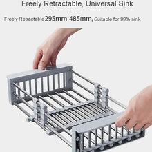 Load image into Gallery viewer, Stainless Steel Frame Drain Basket Telescopic Sink Frame