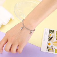 Load image into Gallery viewer, Stainless Steel Heart Shaped Magnet Attraction Bracelet For Couples Paired Bracelets Magnetic Heart Bracelet For Couples Mutual Attraction Cuban Chain Elegant Bracelet Couple Bracelets