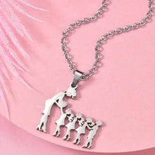 Load image into Gallery viewer, Stainless Steel Heartfelt Mother-Daughter-Son Necklace