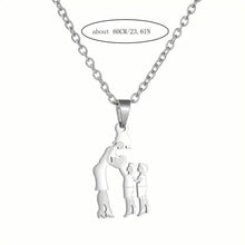 Load image into Gallery viewer, Stainless Steel Heartfelt Mother-Daughter-Son Necklace