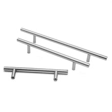 Load image into Gallery viewer, Stainless Steel Kitchen Door Cabinet T Bar Handle Pull Knob cabinet Knobs Furniture Handle Cupboard Drawer Handle Stainless Steel Hollow Bar Drawer Pulls Cupboard Knob for Kitchen Furniture Hardware