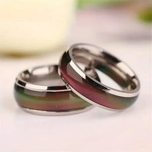 Load image into Gallery viewer, Stainless Steel Mood Ring Inlaid Thermal Discoloration Stone