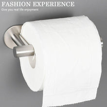 Load image into Gallery viewer, Stainless Steel Nail-free Wall Mounted Toilet Paper Holder Kitchen Tissue Paper Holder Toilet Roll Dispenser For Bathroom Toilet Paper Holder Toilet Paper roll Holder Self Adhesive+Super Glue Stainless Steel No Drilling For Bathroom Bedroom Kitchen