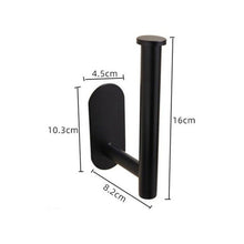 Load image into Gallery viewer, Stainless Steel Nail-free Wall Mounted Toilet Paper Holder Kitchen Tissue Paper Holder Toilet Roll Dispenser For Bathroom Toilet Paper Holder Toilet Paper roll Holder Self Adhesive+Super Glue Stainless Steel No Drilling For Bathroom Bedroom Kitchen