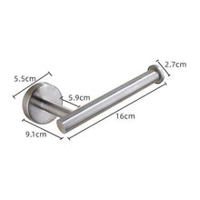 Load image into Gallery viewer, Stainless Steel Nail-free Wall Mounted Toilet Paper Holder Kitchen Tissue Paper Holder Toilet Roll Dispenser For Bathroom Toilet Paper Holder Toilet Paper roll Holder Self Adhesive+Super Glue Stainless Steel No Drilling For Bathroom Bedroom Kitchen