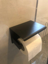 Load image into Gallery viewer, Stainless Steel Toilet Paper Holder Bathroom Wall Mount WC Paper Phone Holder Shelf Towel Roll shelf Accessories Toilet Paper Holder With Phone Shelf Aluminum Bathroom Accessories Tissue Roll Dispenser Storage Rack, Wall Mounted Modern Paper Towel Adapter