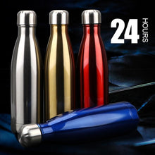 Load image into Gallery viewer, Stainless Steel Water Bottle BPA Free Thermos Water Beer Thermos 500ml for Sport Bottles Double-Wall Insulated Vacuum Flask Double-Walled Insulated Vacuum Flask Stainless Steel Drinking Bottle