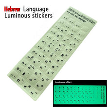 Load image into Gallery viewer, Standard Matte 3 in 1 Hebrew 10 Kinds Keyboard Stickers Language-English Arabic Russian Letter Film for PC Laptop Accessories Laptop Keyboard Skin Protector For Gaming Lovers
