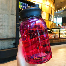 Load image into Gallery viewer, Starry Sky Gradient Glass Water Bottle With Protective Bag Cute Fashion Leak Proof Water Cup for Girls Sport Drink Bottles Creative Glass Water Bottle Portable Outdoor Sport Water Bottles