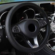 Load image into Gallery viewer, Steering Wheel Cover Braid On The Steering Wheel Cover Auto Car Steering Wheel Cover Wear-resistant Anti-slip Car Accessories Microfiber Breathable Wheel Cover Car Accessories Warm Steering Wheel Cover Winter Cool Summer Cover Interior