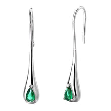 Load image into Gallery viewer, Sterling Silver Gemstone Water Drop Earrings