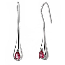 Load image into Gallery viewer, Sterling Silver Gemstone Water Drop Earrings