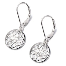 Load image into Gallery viewer, Sterling Silver Lever-Back Celtic Earrings