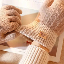 Load image into Gallery viewer, Stretch Knit Wool Full Finger Mittens