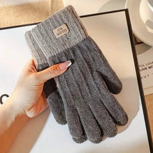 Load image into Gallery viewer, Stretch Knit Wool Full Finger Mittens