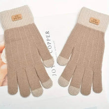 Load image into Gallery viewer, Stretch Knit Wool Full Finger Mittens