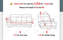 Load image into Gallery viewer, Stretchable Couch Cover Lounge Sofa Slipcover Furniture Cover Machine Washable Elasticated Sofa Covers Chaise Longue For Living Room Corner Armchair Elastic Cushion Couch Furniture 3 Seater Slipcover For Home