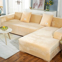 Load image into Gallery viewer, Stretchable Couch Cover Lounge Sofa Slipcover Furniture Cover Machine Washable Elasticated Sofa Covers Chaise Longue For Living Room Corner Armchair Elastic Cushion Couch Furniture 3 Seater Slipcover For Home